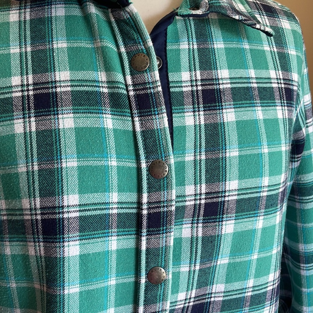 Orvis fleece lined button up pocketed flannel – women’s large - Picture 2 of 10